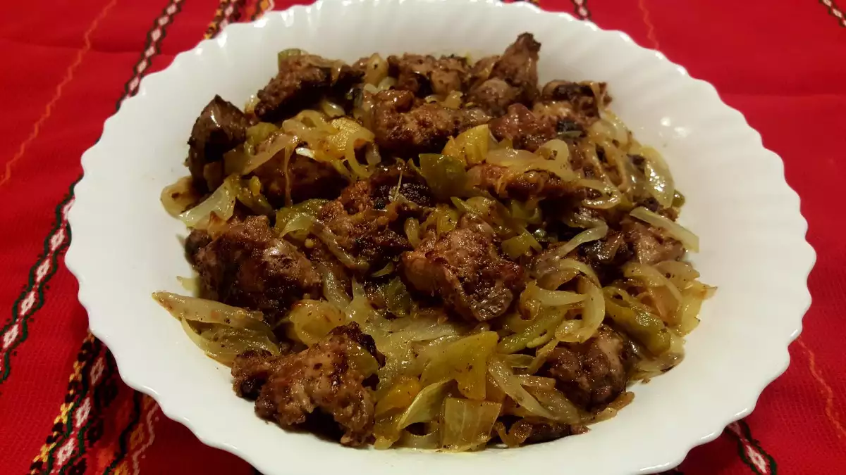 Gebratene H Hnchenleber Mit Zwiebeln Rezept Bonapeti De