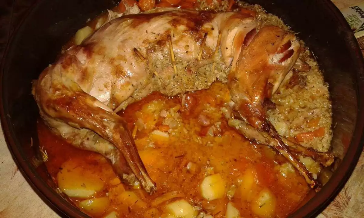 Geschmortes Kaninchen im Ofen - Rezept | Bonapeti.de