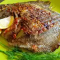 Gegrillter ganzer Steinbutt