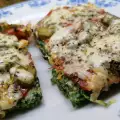Spinatpizza ohne Mehl