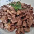 Schweineherzen in Butter