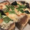 Gebratene Kalbszunge mit Käse