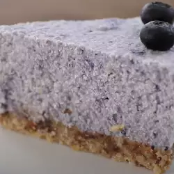 Veganer Blaubeer Cheesecake