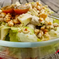 Vegetarischer Caesar Salat