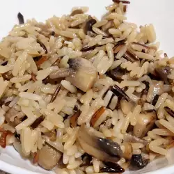 Reis Gericht mit Olivenöl ohne Fleisch