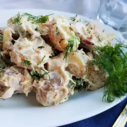 Fischsalat mit Kartoffeln