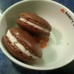 Französische Kakao Macarons