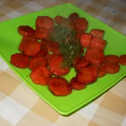 Glasierte Karotten mit Sojasoße und Honig