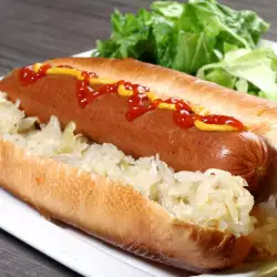 Hot Dog mit Wiener Würstchen