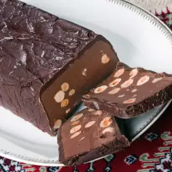 Französisches Dessert mit Schokolade