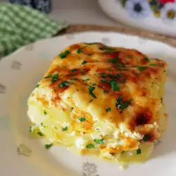 Kartoffelauflauf mit Eier im Ofen