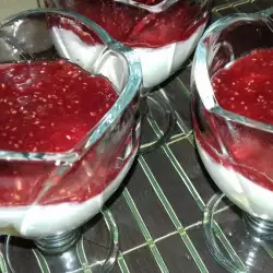 Himbeer-Dessert mit Joghurt