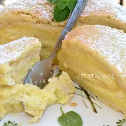 Italienisches Dessert mit Mehl