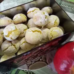 Zitronen Crinkle Cookies