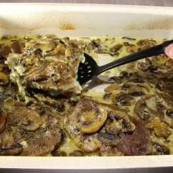 Steaks im Ofen mit Pilzen