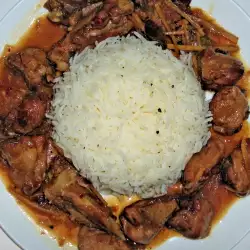 Ente mit Ingwer und Bier mit Basmati Reis