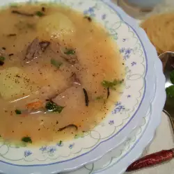 Hähnchensuppe aus Leber und Mägen