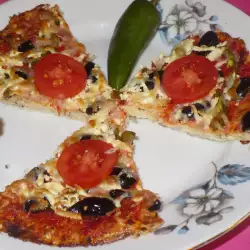 Pizza mit Blumenkohl