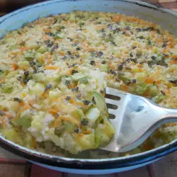 Zucchini mit Reis