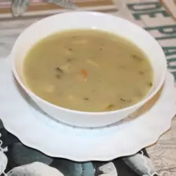 Suppe mit Steinpilzen