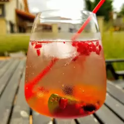 Sommer-Cocktail mit Weißwein