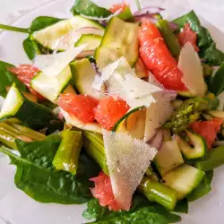 Salat mit Spargeln