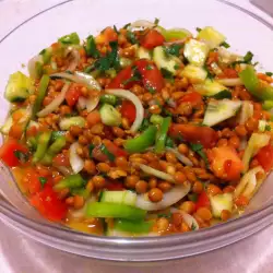 Salat mit Paprika