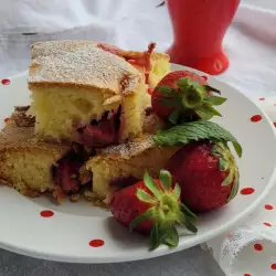 Erdbeer Dessert und Backpulver