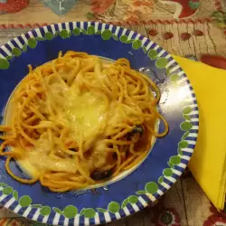 Pasta mit Garnelen ohne Fleisch