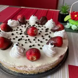Erdbeer Cheesecake mit Mascarpone und Schokolade