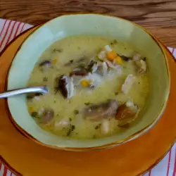 Suppe mit Zitronensaft