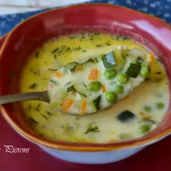 Suppe mit Eigelb