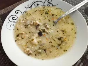 Lammsuppe mit Aufbau