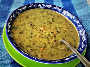 Ampfersuppe mit Lammfleisch