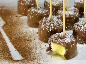 Bananen mit Schokoladenüberzug
