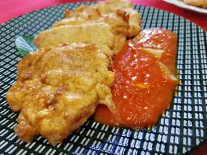 Schnell panierte Spitzpaprika