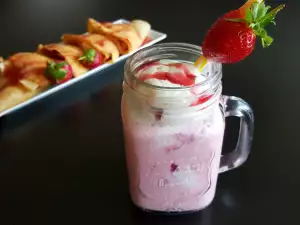 Schneller Erdbeershake