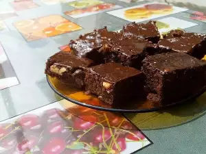 Brownie mit Walnüssen im Halogenofen