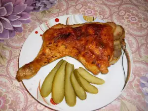 Perfekt gebackene Hähnchenschenkel
