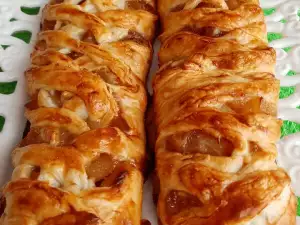 Blätterteigkuchen mit Äpfeln