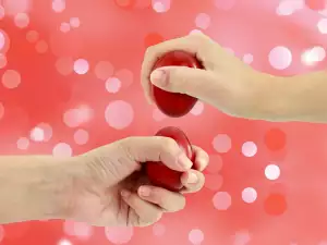 Rote Ostereier