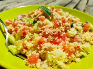Fischsalat mit Couscous