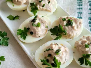 Gefüllte Eier mit Thunfisch und Frischkäse