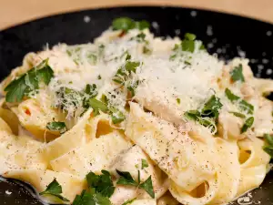 Fettuccini mit Thunfisch Steaks