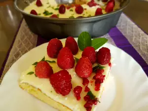 Französischer Himbeerkuchen