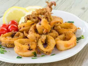 Frittierte Calamari