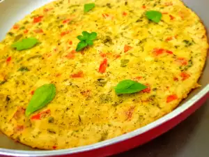 Frittata mit Paprika und aromatischen Gewürzen