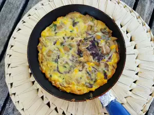 Meine Frittata mit Käse und Gemüse
