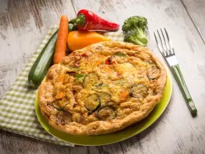 Frittata mit Paprika und Zucchini