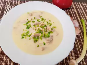 Hühnerfrikassee mit Knoblauch